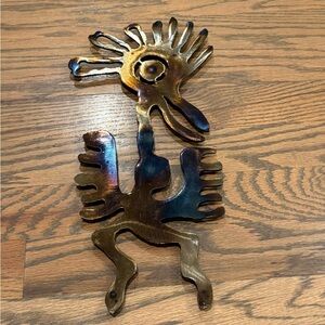 Vintage Kokopeli signed wall art